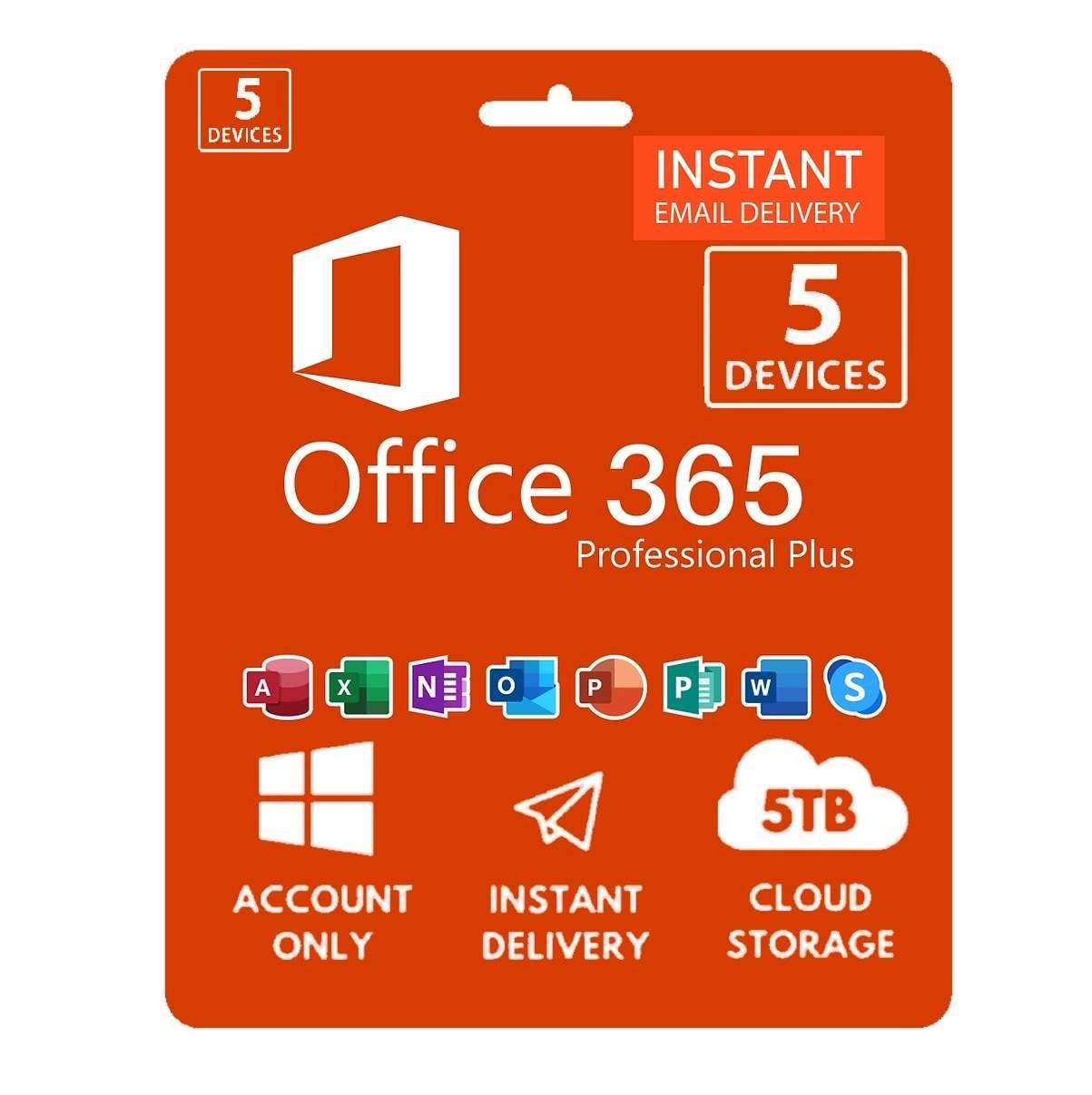 Microsoft Office 365 Pro Plus – Lifetime (5 Devices + 5TB) PC/Mac – SL  Digital Goods (SLDG)